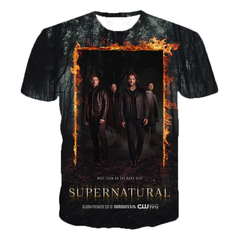 Camiseta Supernatural Estilo Retro – Llévala como un Winchester freakstyles