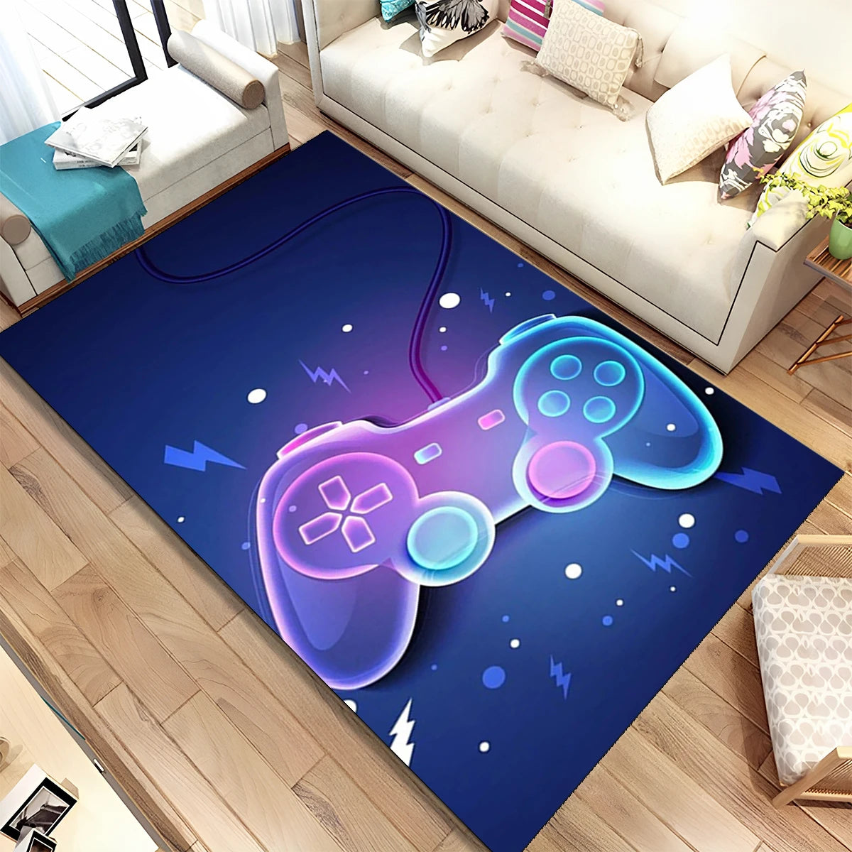 Alfombra Gamer Retro con Mando | Decoración Geek freakstyles