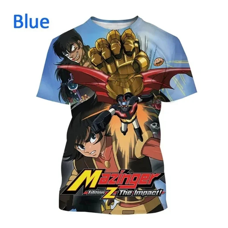 Camiseta Mazinger Z – Estilo Anime Retro con Impresión 3D - freakstyles