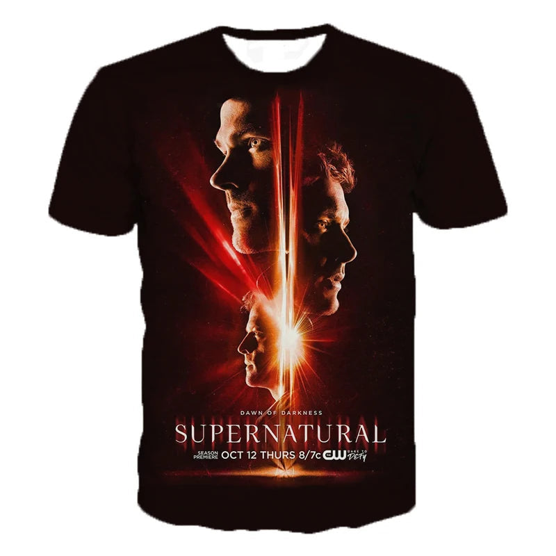 Camiseta Supernatural Estilo Retro – Llévala como un Winchester freakstyles