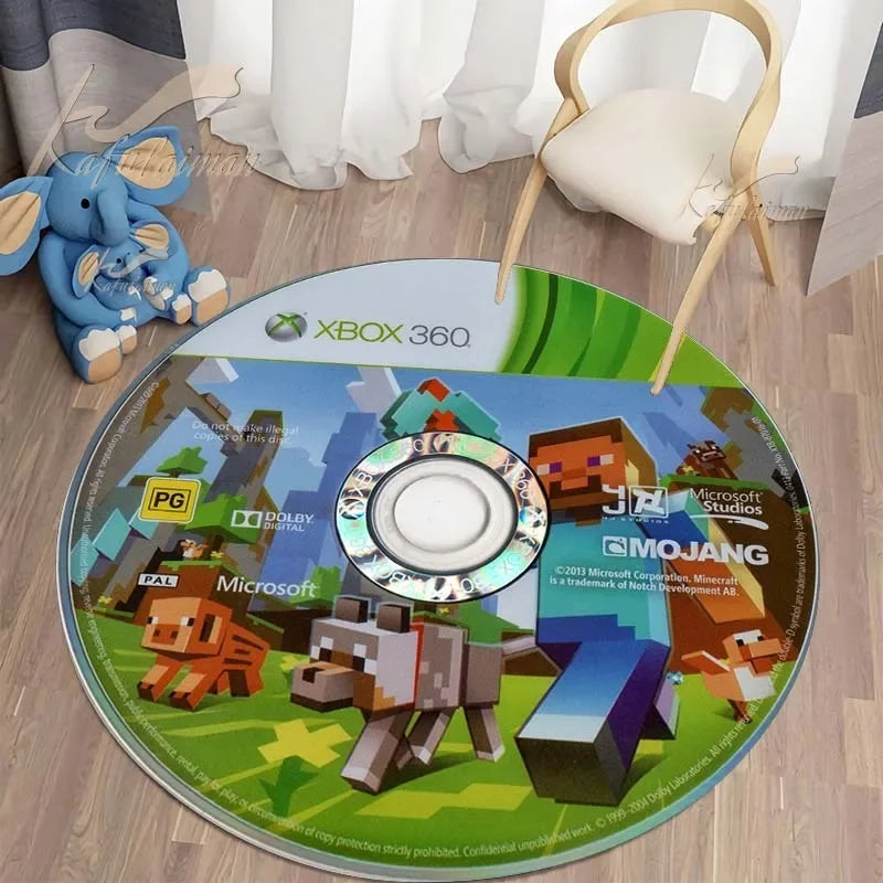 Alfombra Redonda CD Gamer | Estilo Retro para Tu Espacio" freakstyles