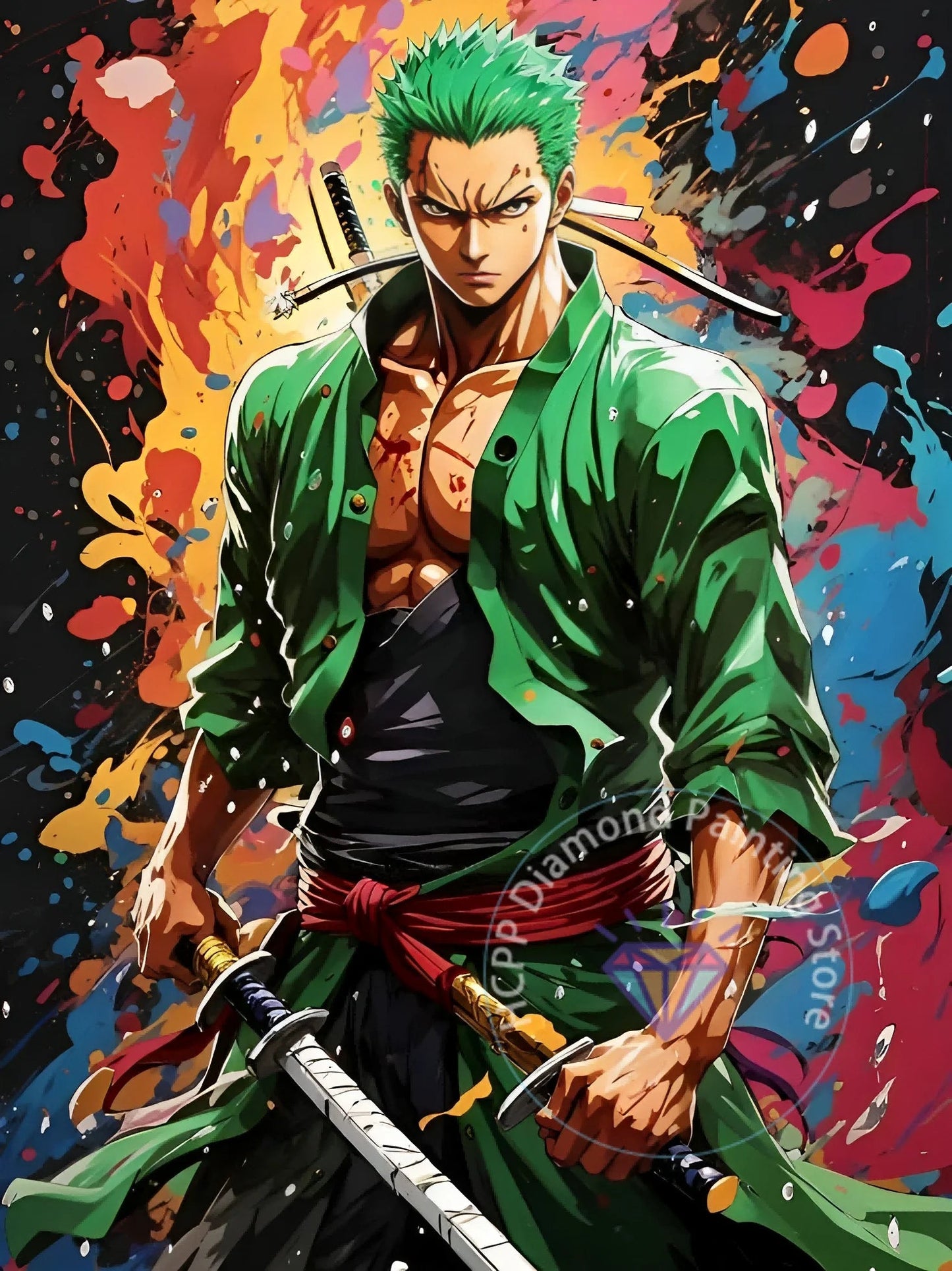 One Piece 5D DIY Diamond Painting Arte Épico con Estilo Pirata freakstyles