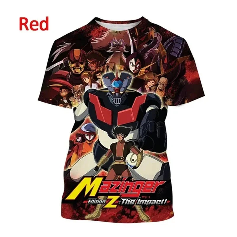 Camiseta Mazinger Z – Estilo Anime Retro con Impresión 3D - freakstyles