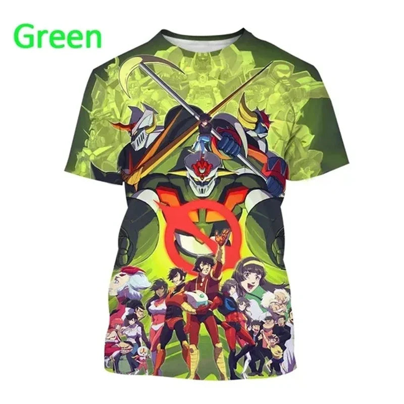 Camiseta Mazinger Z – Estilo Anime Retro con Impresión 3D - freakstyles