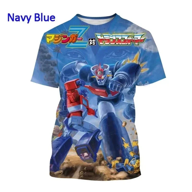 Camiseta Mazinger Z – Estilo Anime Retro con Impresión 3D - freakstyles