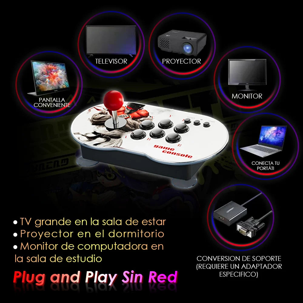 MT6 Retro Console: Revive clásicos con estilo y control inalámbrico - freakstyles