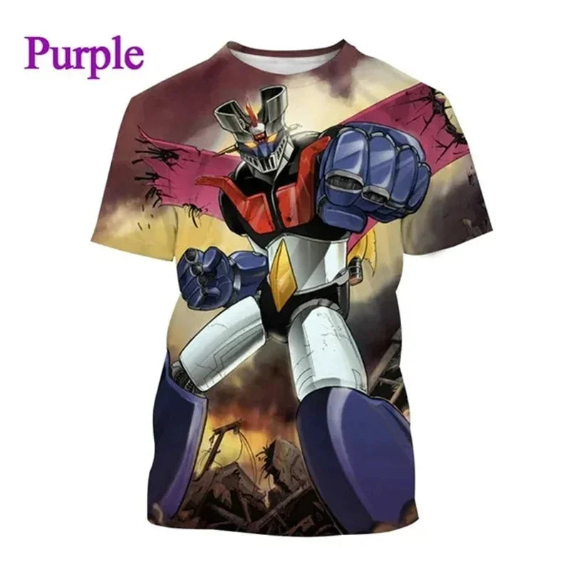 Camiseta Mazinger Z – Estilo Anime Retro con Impresión 3D - freakstyles