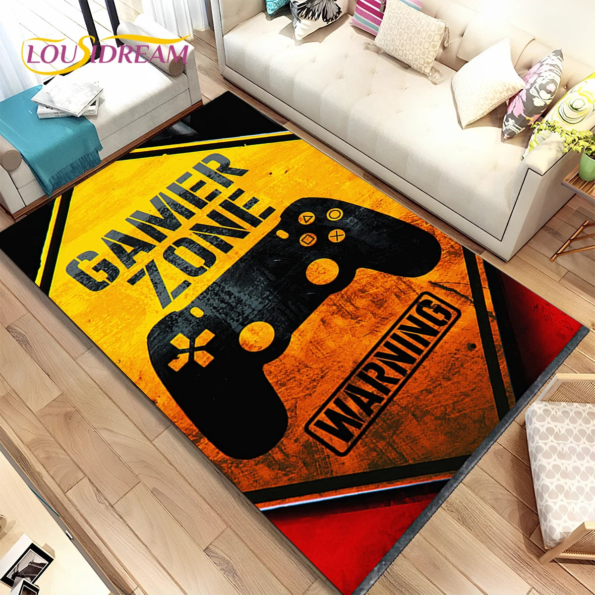 Alfombra Gamer Retro con Mando | Decoración Geek freakstyles