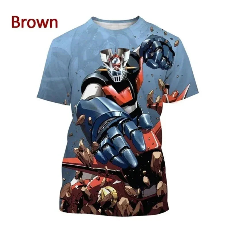 Camiseta Mazinger Z – Estilo Anime Retro con Impresión 3D - freakstyles