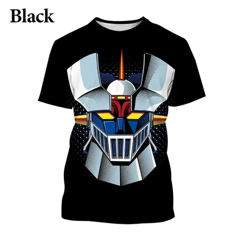 Camiseta Mazinger Z – Estilo Anime Retro con Impresión 3D - freakstyles