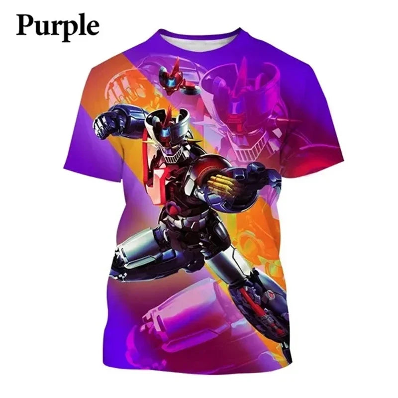 Camiseta Mazinger Z – Estilo Anime Retro con Impresión 3D - freakstyles
