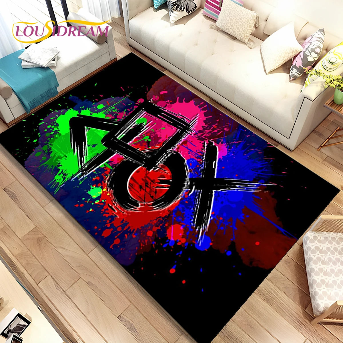 Alfombra Gamer Retro con Mando | Decoración Geek freakstyles