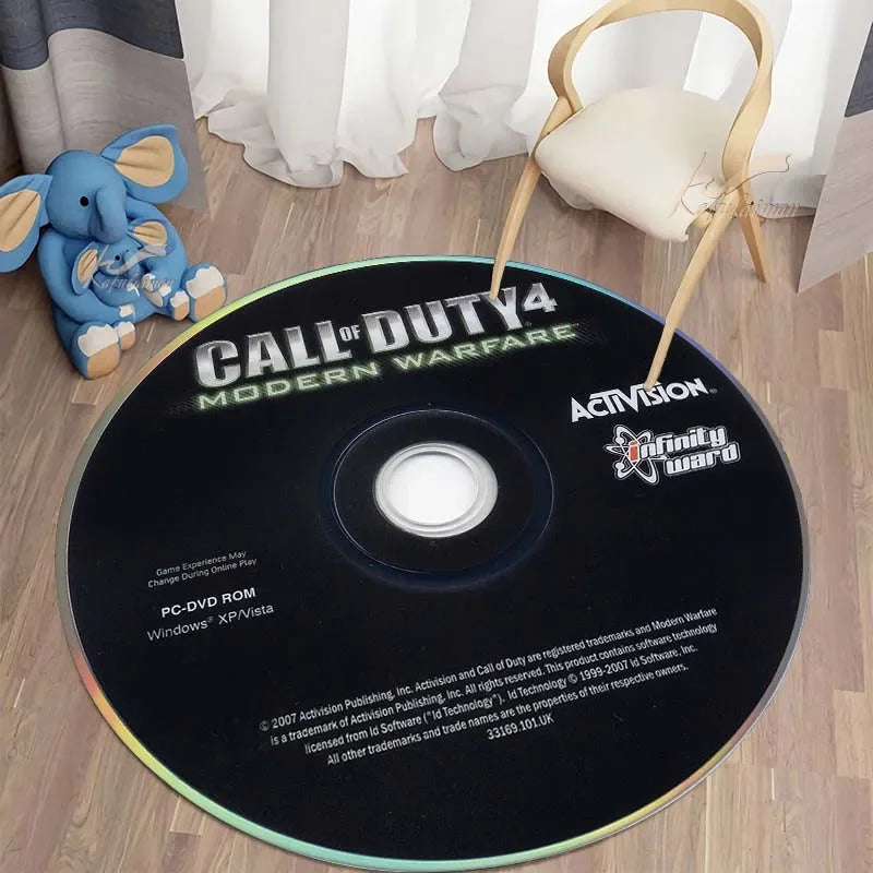 Alfombra Redonda CD Gamer | Estilo Retro para Tu Espacio" freakstyles