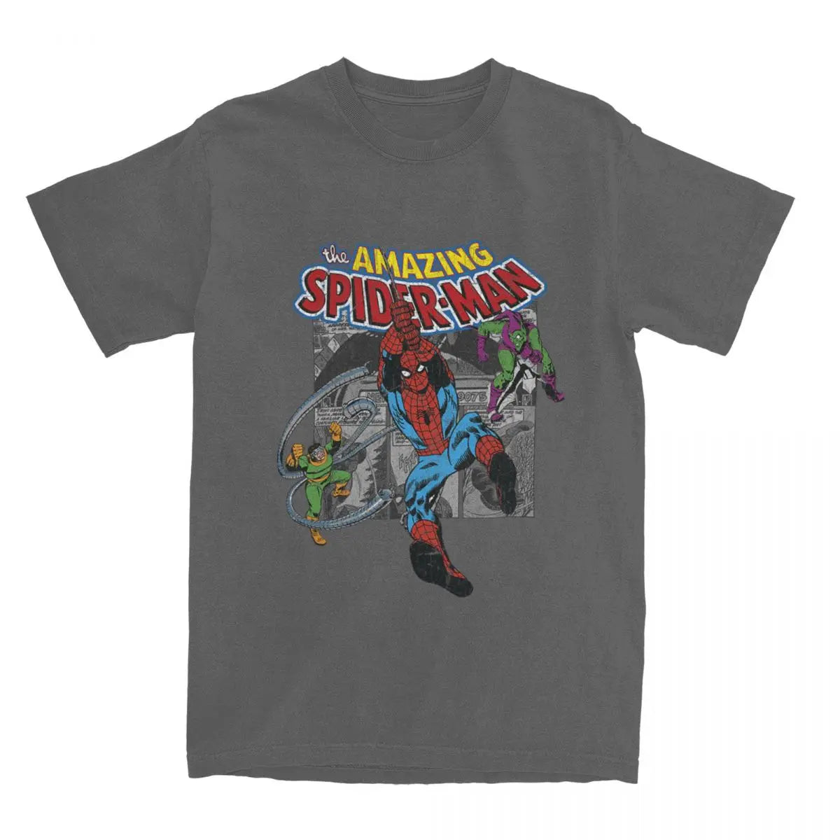 Camiseta Retro Spiderman: Collage de Cómics Estilo Clásico y Gráfico para Fans del personaje freakstyles