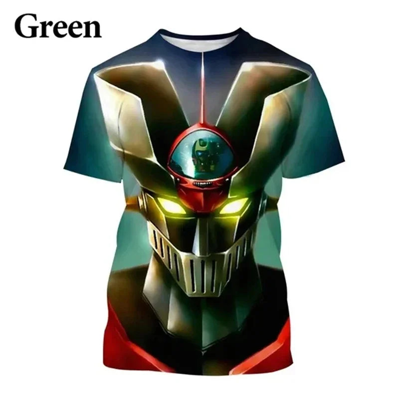 Camiseta Mazinger Z – Estilo Anime Retro con Impresión 3D - freakstyles
