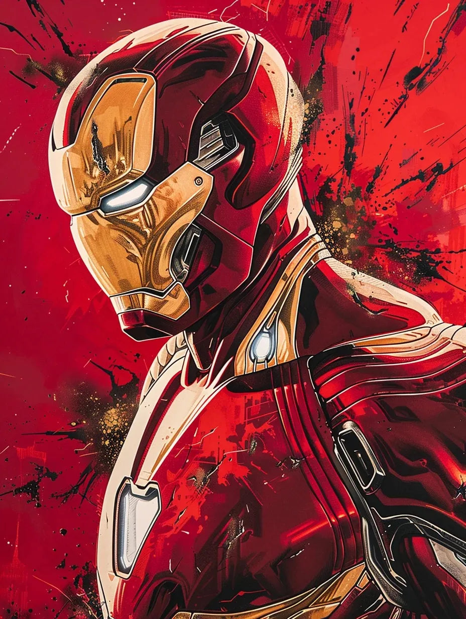 Diamond Art 5D Superhéroes Marvel – Cuadros DIY de Iron Man y Spiderman ¡Brilla tu pasión geek!" freakstyles
