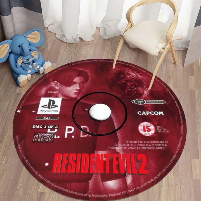 Alfombra Redonda CD Gamer | Estilo Retro para Tu Espacio" freakstyles