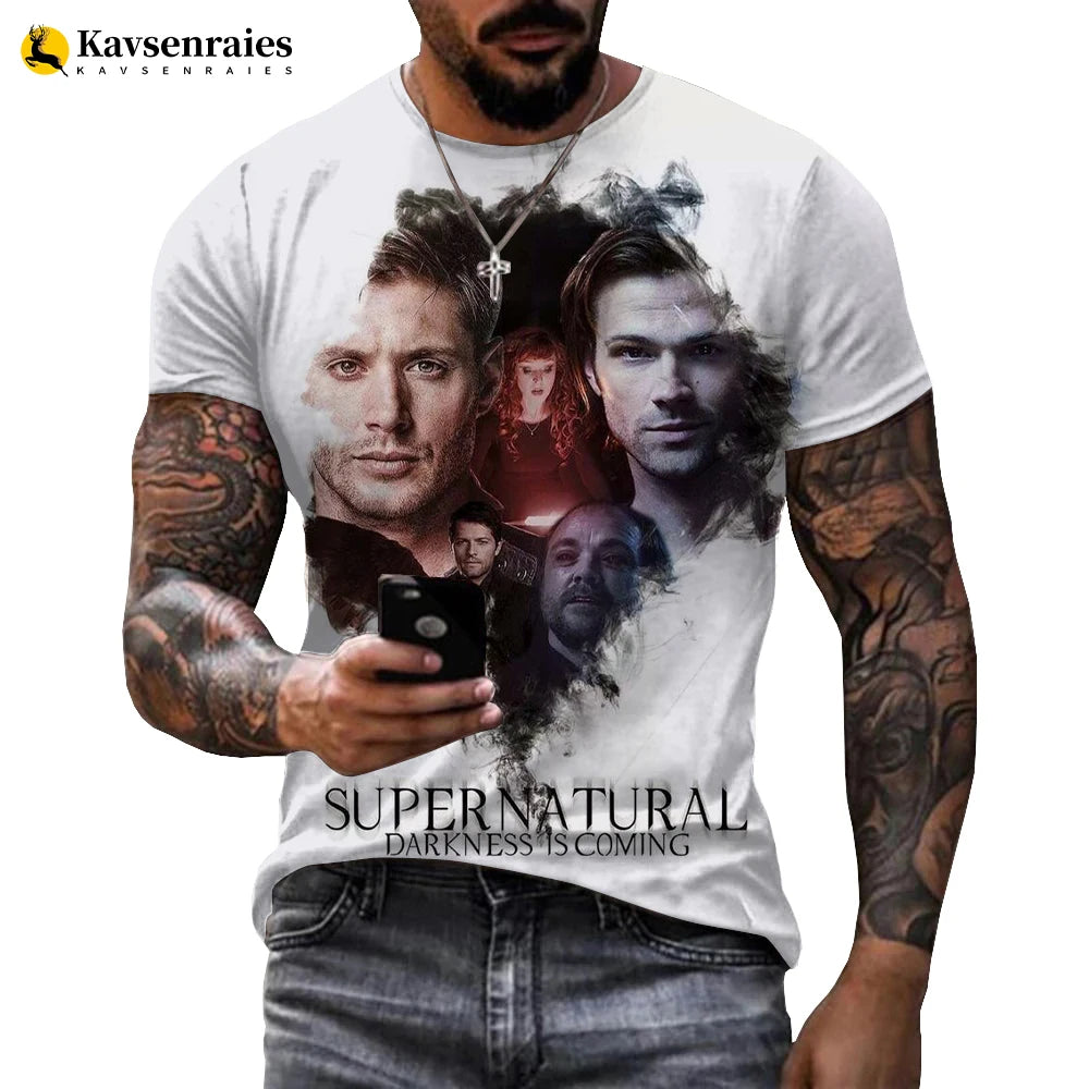 Camiseta Supernatural Estilo Retro – Llévala como un Winchester freakstyles