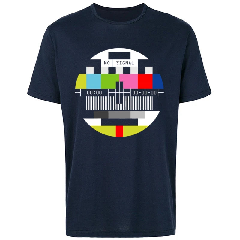 Camiseta Retro "No Signal" – Estilo TV Antigua y Vibra Noventera