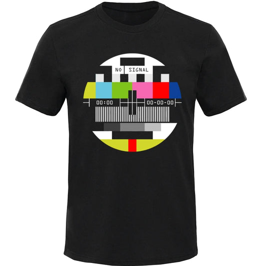 Camiseta Retro "No Signal" – Estilo TV Antigua y Vibra Noventera