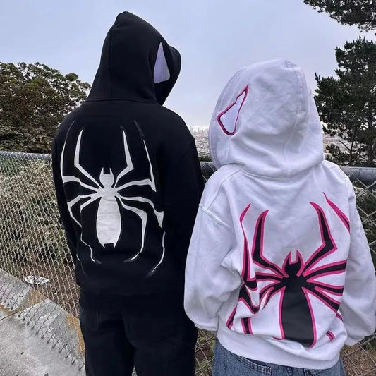 "Spider Style: La Sudadera Gótica Y2K que Marca Tendencia" freakstyles