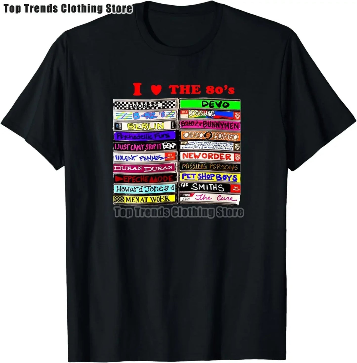 Camiseta “I Love the 80s” para Mujer – Estilo Vintage y Divertido