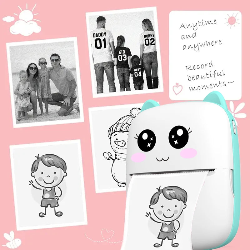 Mini Impresora Térmica Portátil | Stickers y Fotos Inalámbricas freakstyles