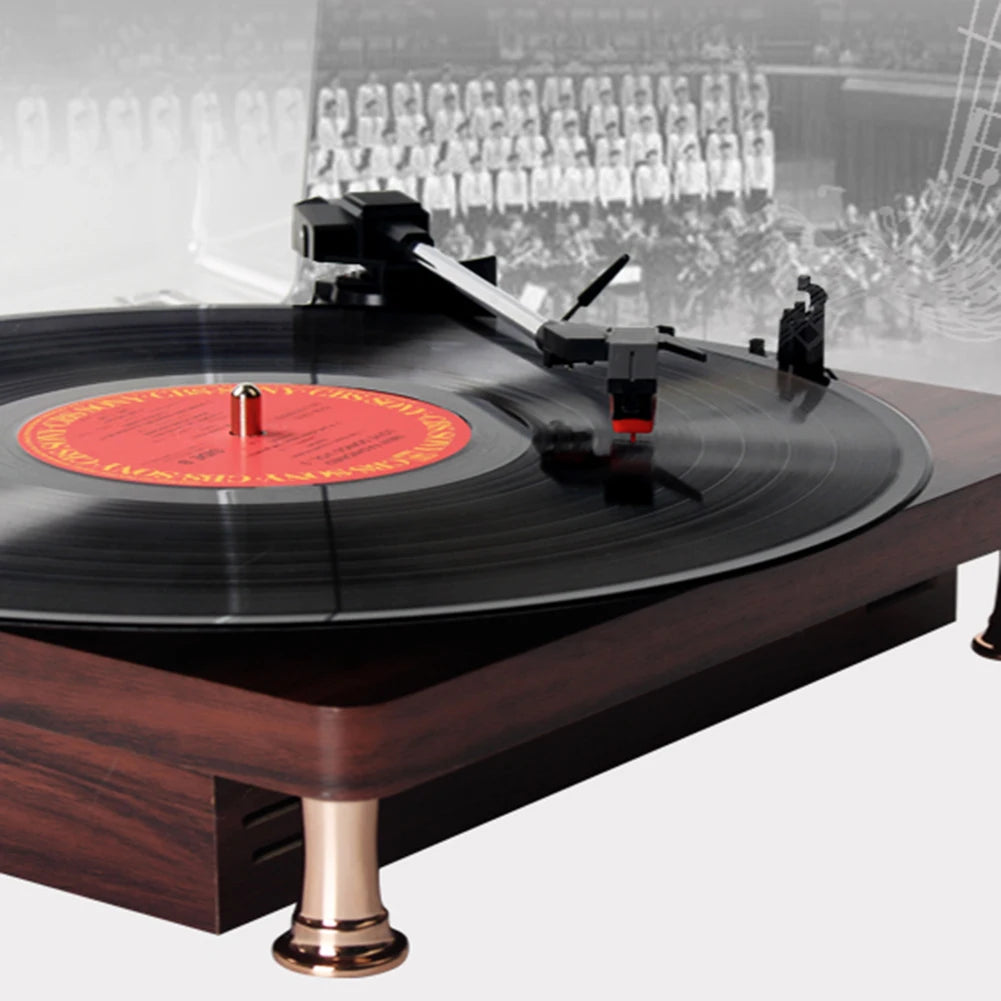El Clásico Nunca Pasa de Moda – Tocadiscos con Sonido Envolvente y Look Retro