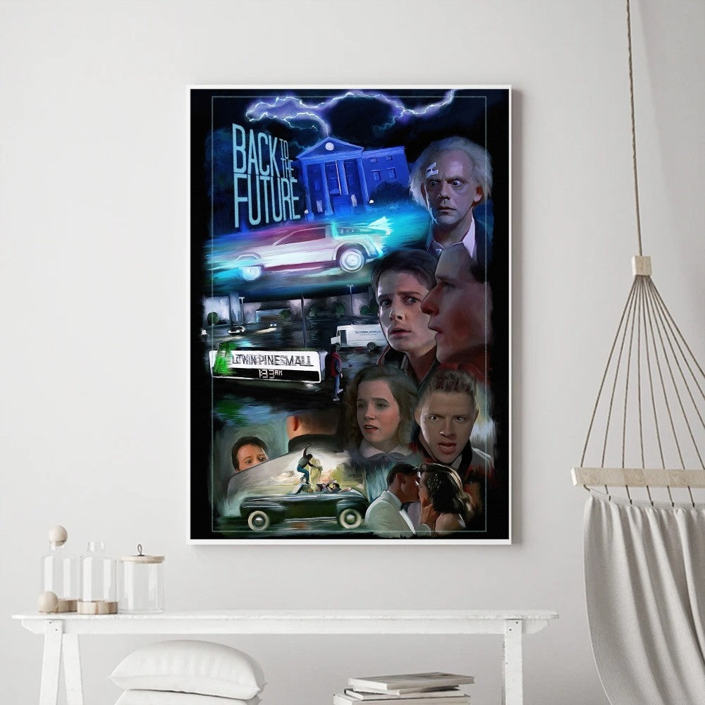 Póster Vintage de Regreso al Futuro: Nostalgia Ochentera para tu Hogar freakstyles