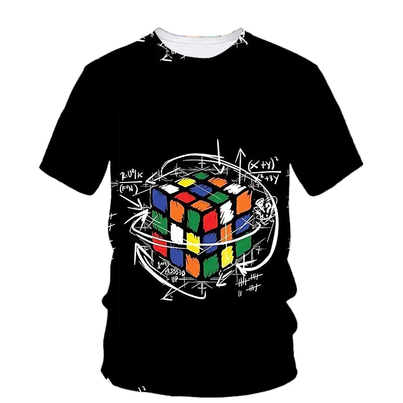 Camiseta Rubik 3D – Estilo Cósmico y Urbano para Mentes Inquietas