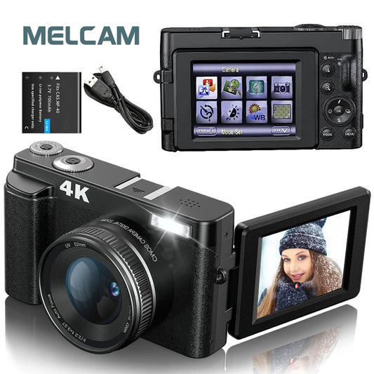 Cámara Digital 4K Retro: Estilo Vintage con Tecnología Moderna y Versátil freakstyles