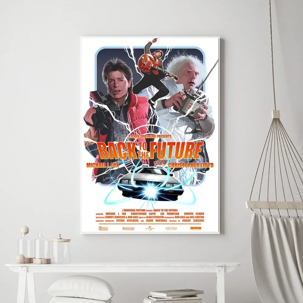 Póster Vintage de Regreso al Futuro: Nostalgia Ochentera para tu Hogar freakstyles