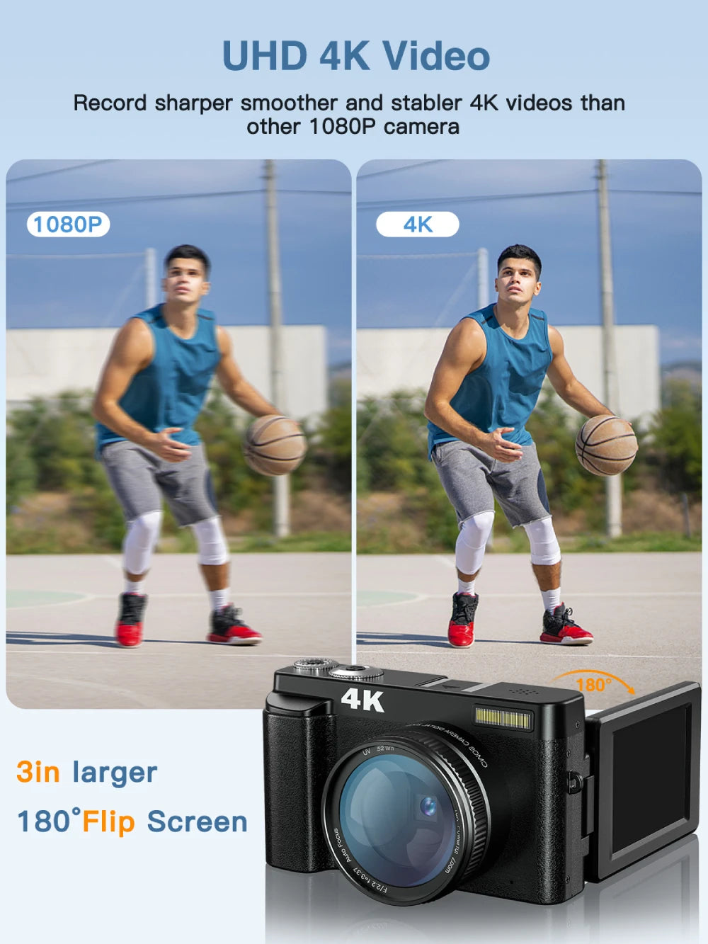 Cámara Digital 4K Retro: Estilo Vintage con Tecnología Moderna y Versátil freakstyles