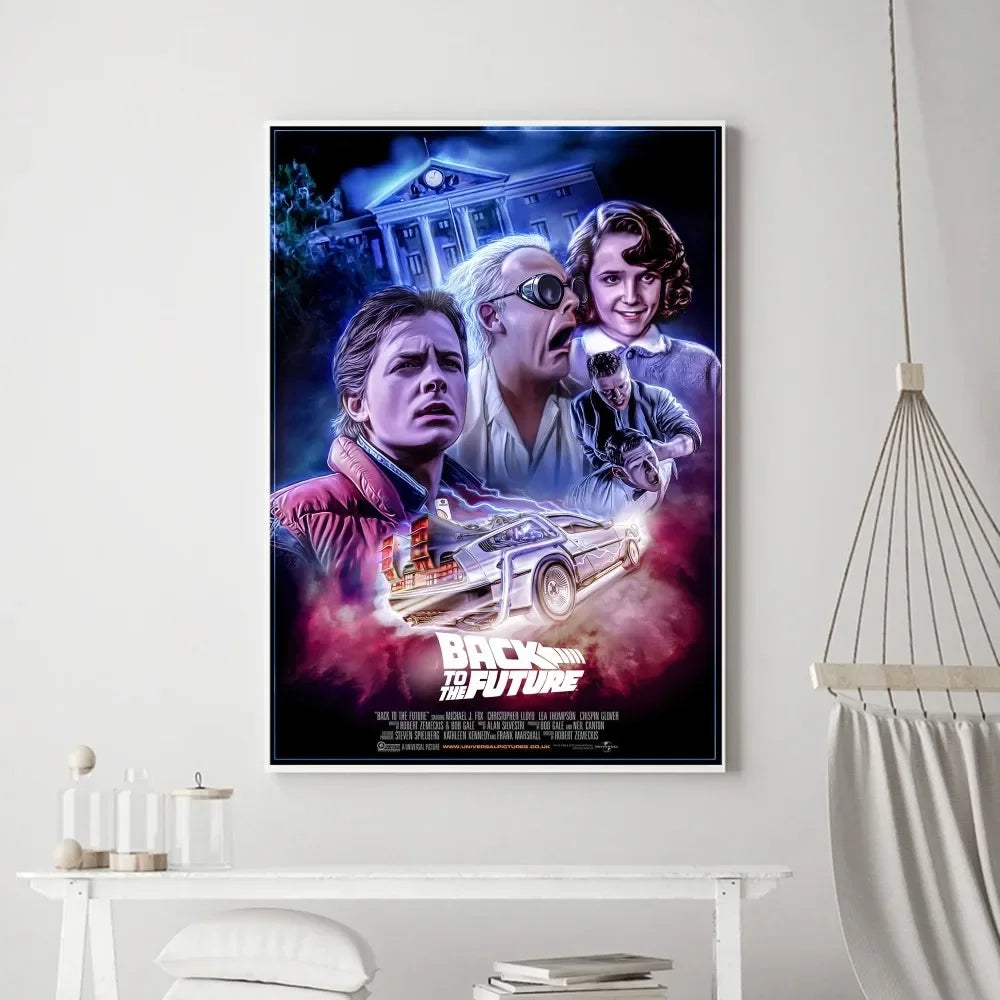 Póster Vintage de Regreso al Futuro: Nostalgia Ochentera para tu Hogar freakstyles