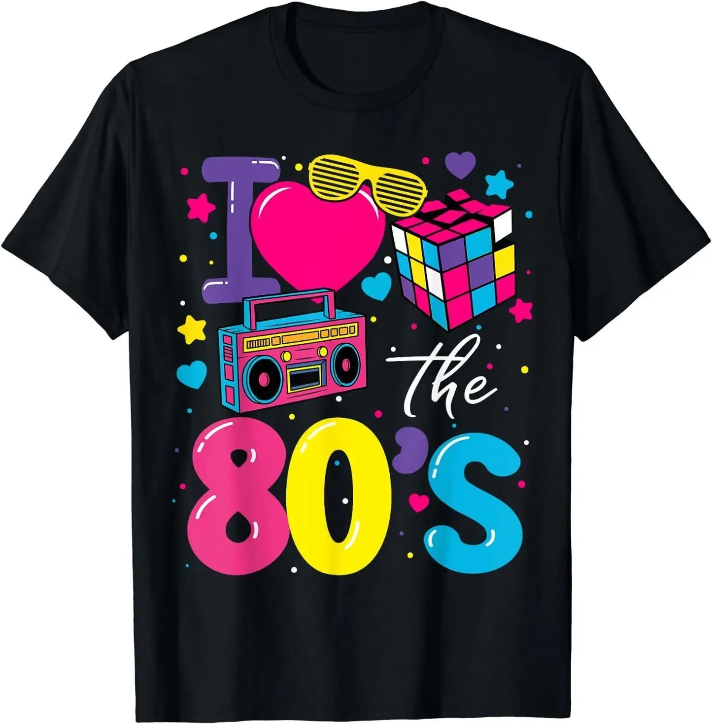 Camiseta “I Love the 80s” para Mujer – Estilo Vintage y Divertido