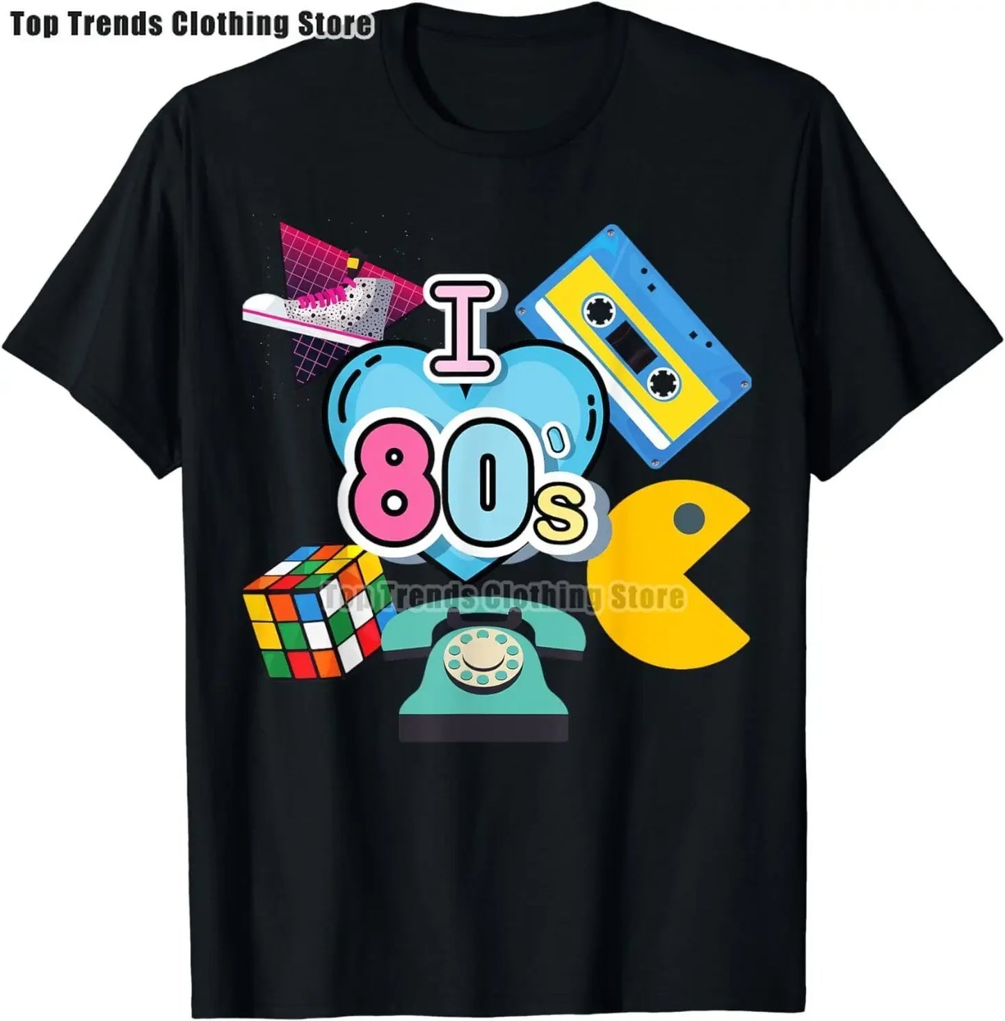 Camiseta “I Love the 80s” para Mujer – Estilo Vintage y Divertido