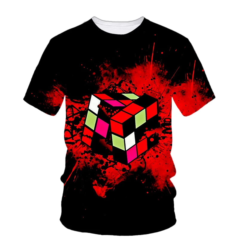 Camiseta Rubik 3D – Estilo Cósmico y Urbano para Mentes Inquietas