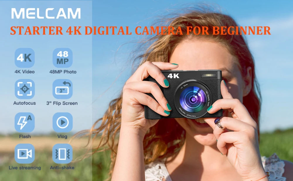 Cámara Digital 4K Retro: Estilo Vintage con Tecnología Moderna y Versátil freakstyles