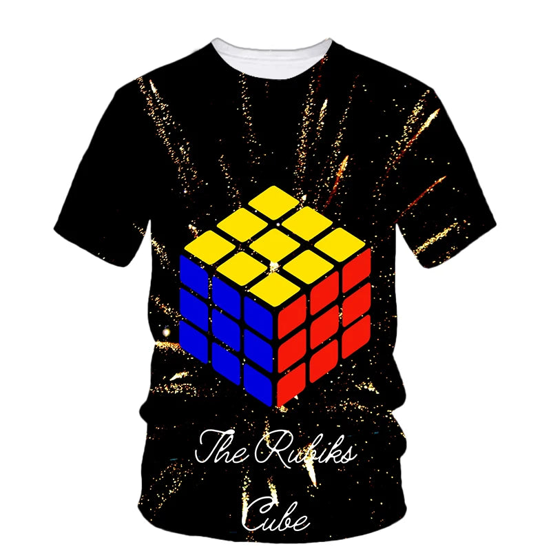 Camiseta Rubik 3D – Estilo Cósmico y Urbano para Mentes Inquietas