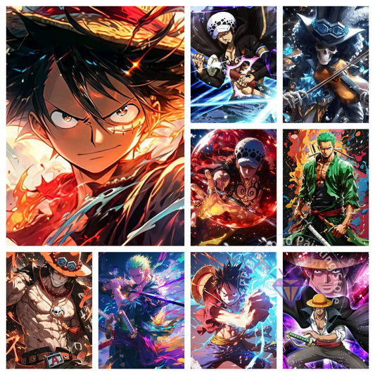 One Piece 5D DIY Diamond Painting Arte Épico con Estilo Pirata freakstyles