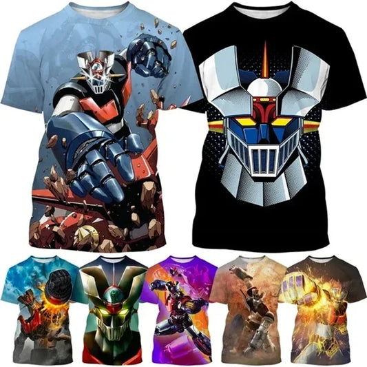Camiseta Mazinger Z – Estilo Anime Retro con Impresión 3D - freakstyles